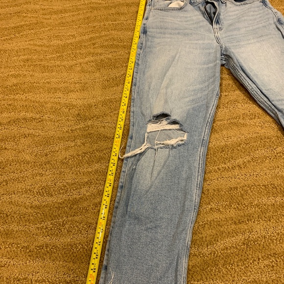 Hollister Womens Jeans 7R 28x27 Blue Ultra High Rise Vintage Straight Distressed - Picture 9 of 11